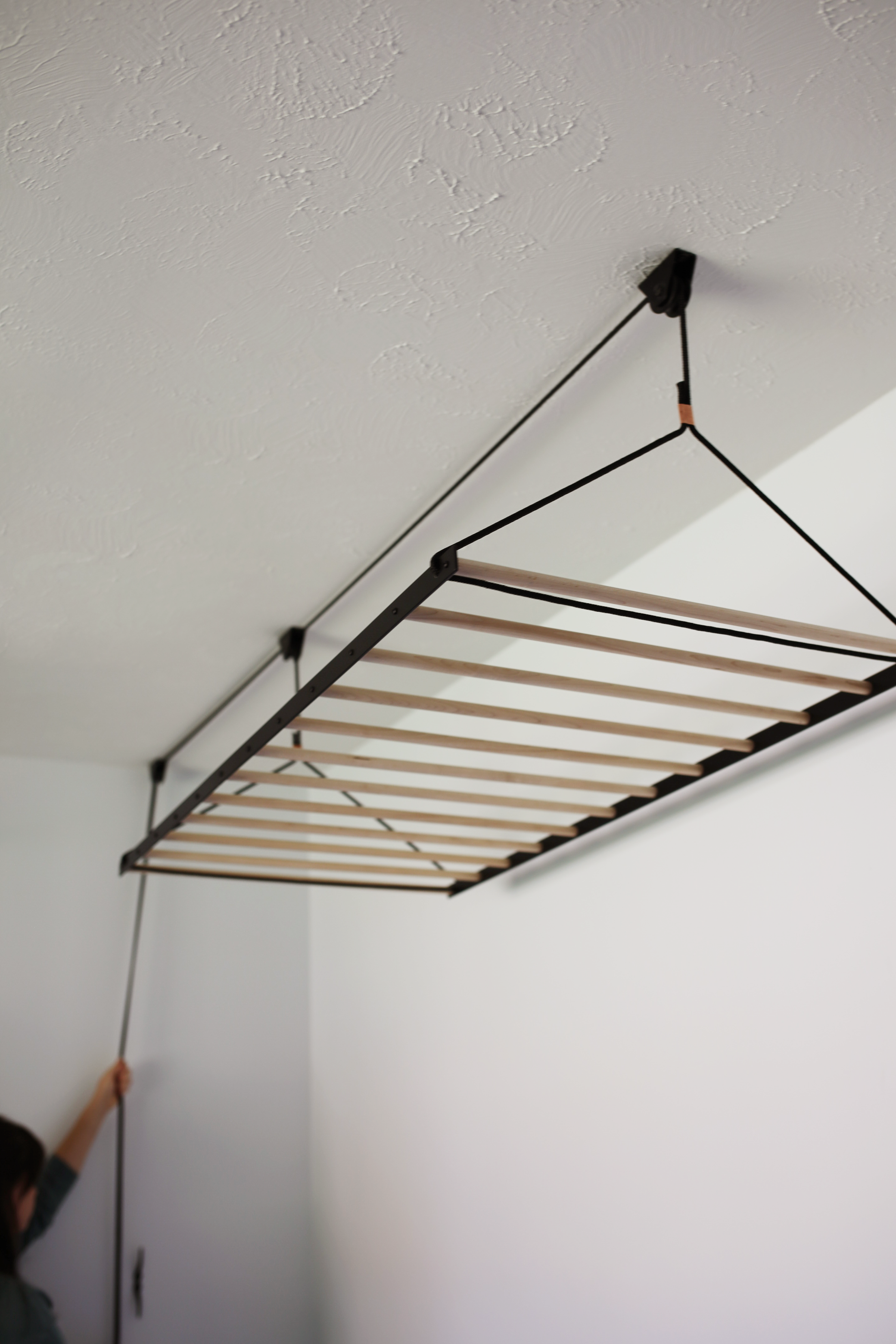 ceiling laundry drying rack