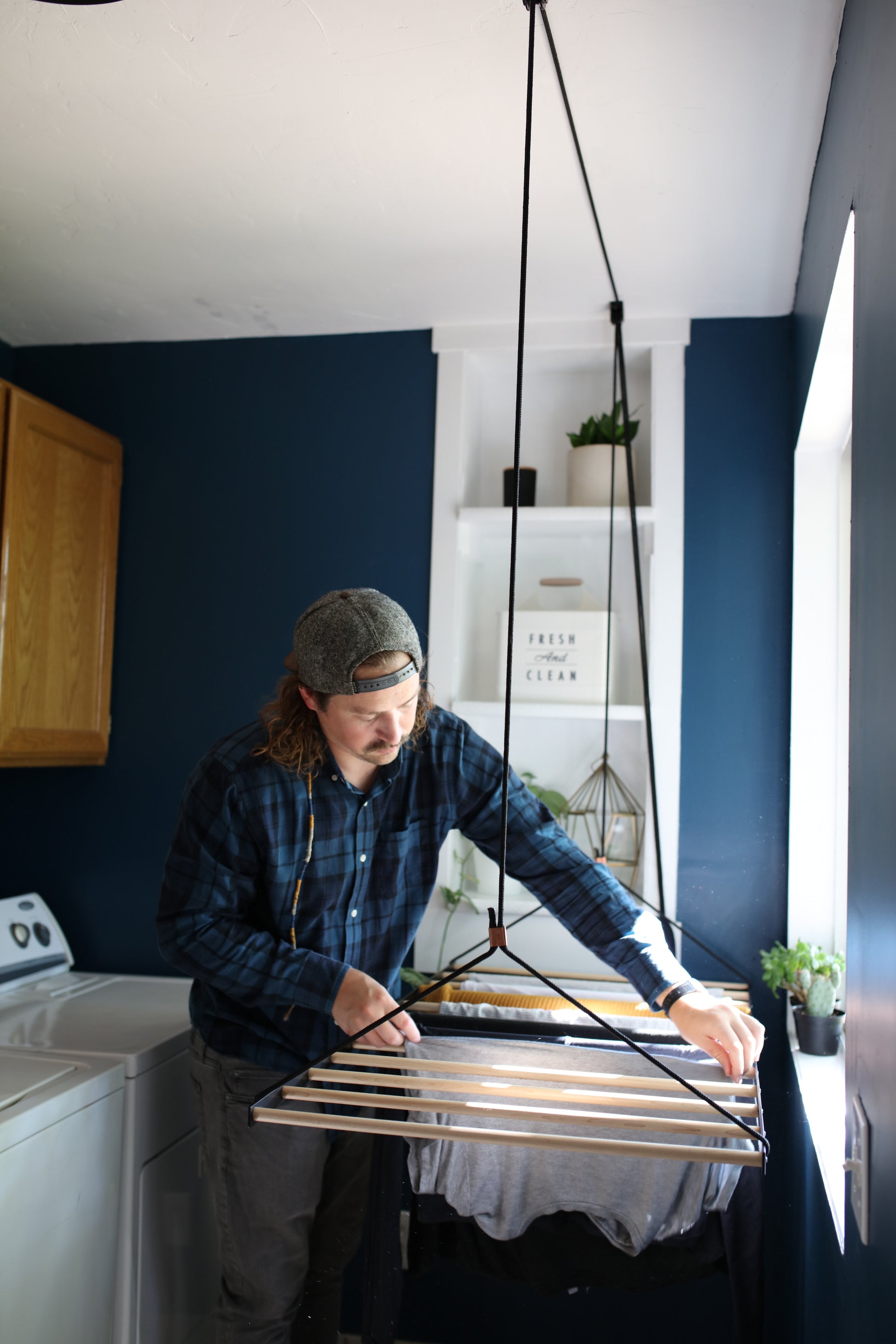 ceiling laundry drying rack